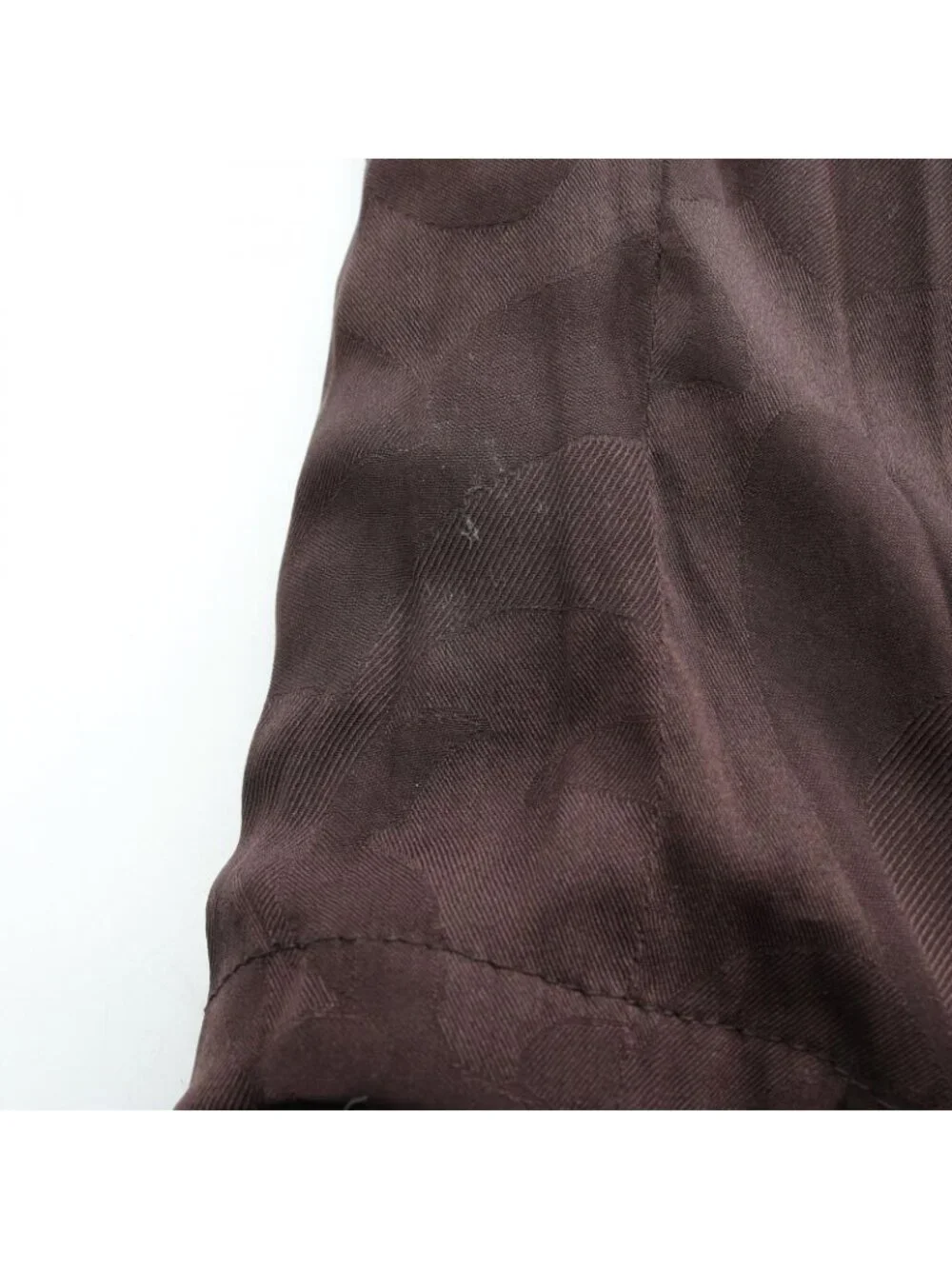 Chanel Pants Tweed Cropped Brown Wool
